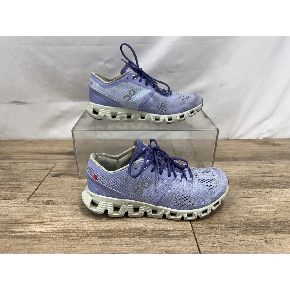 On Running Cloud X Lavender Purple Training Shoes Womens Sneakers 4986